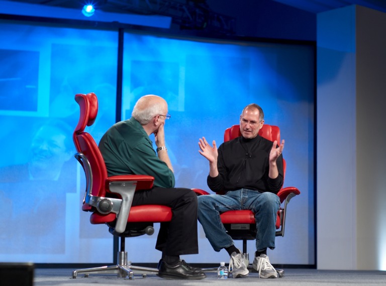 Steve Jobs und Walt Mossberg