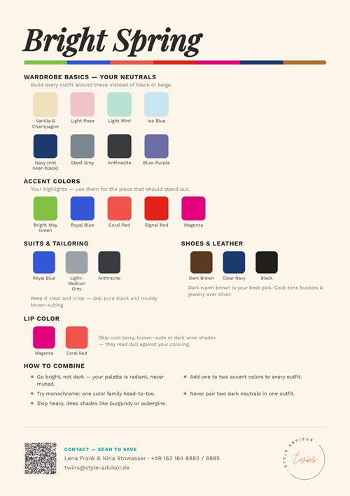 Bright Spring Farben