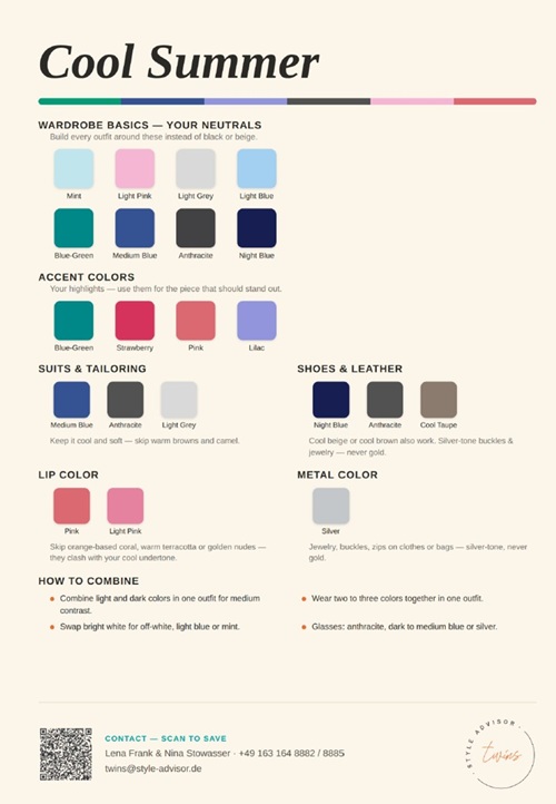 Cool Summer Farben