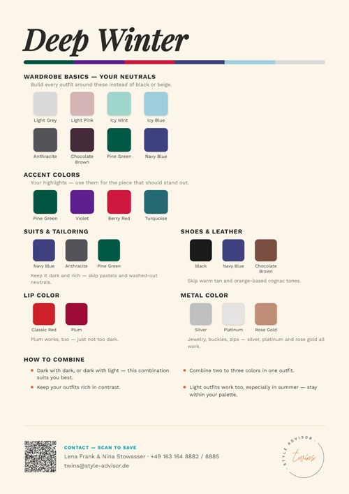 Deep Winter Farben